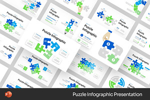 Puzzle Infographic Powerpoint, a Presentation Template by Fit-tee