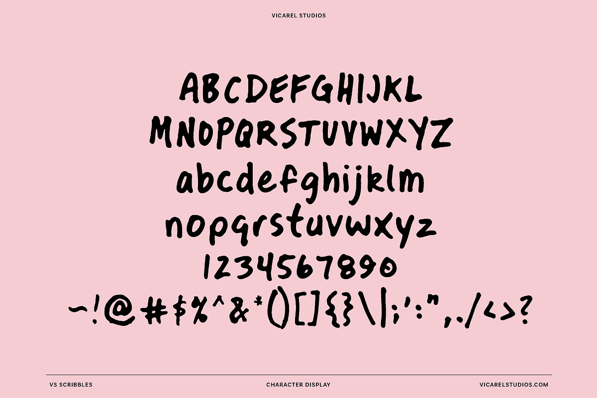VS Scribbles | A Handwriting Font, a Handwritten Font by Vicarel Studios (Photo 14 of 14)