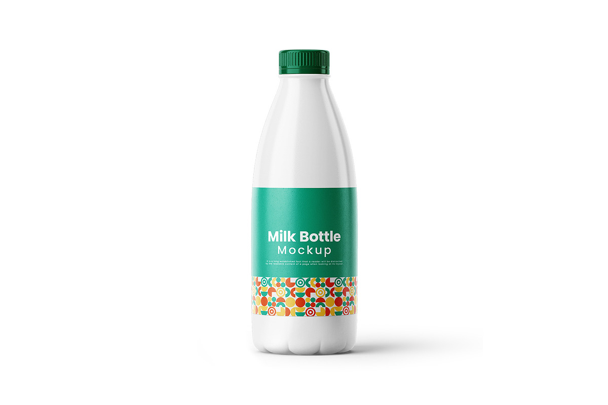 Milk Bottle Mockup, a Product Mockup by Mockupfit (Photo 2 of 3)