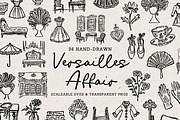 French Clipart, Paris Society Set, an Object Illustration by The October Creative (Thumbnail 1 of 6)