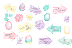 Follow The Bunny - Easter Clipart