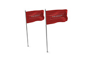 Waving Flag Mockup Template Set, an Advertising Mockup by DesignRushMarket (Thumbnail 3 of 11)