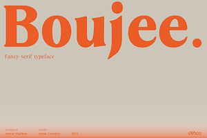 Boujee - Fancy Serif Typefamily