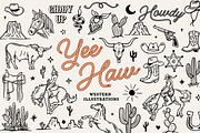 Hand-drawn Western Illustrations, an Illustration by cd-design.co (Thumbnail 1 of 8)