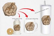 Dino Fossil Clipart, a Graphic by Artnoy (Thumbnail 4 of 5)
