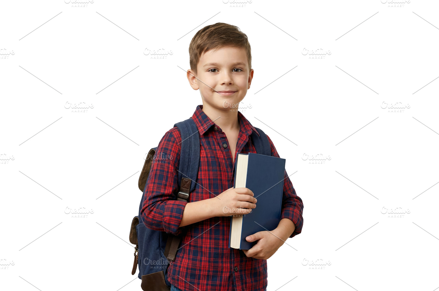 School Boy Holding a Book, a School & Education Photo by CREATIVEDEF