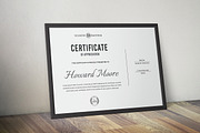 Clean Certificate Template, a Stationery Template by ResumeDevisers (Thumbnail 2 of 6)