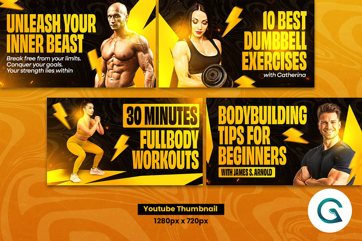Gym Fitness Social Media Template preview 6
