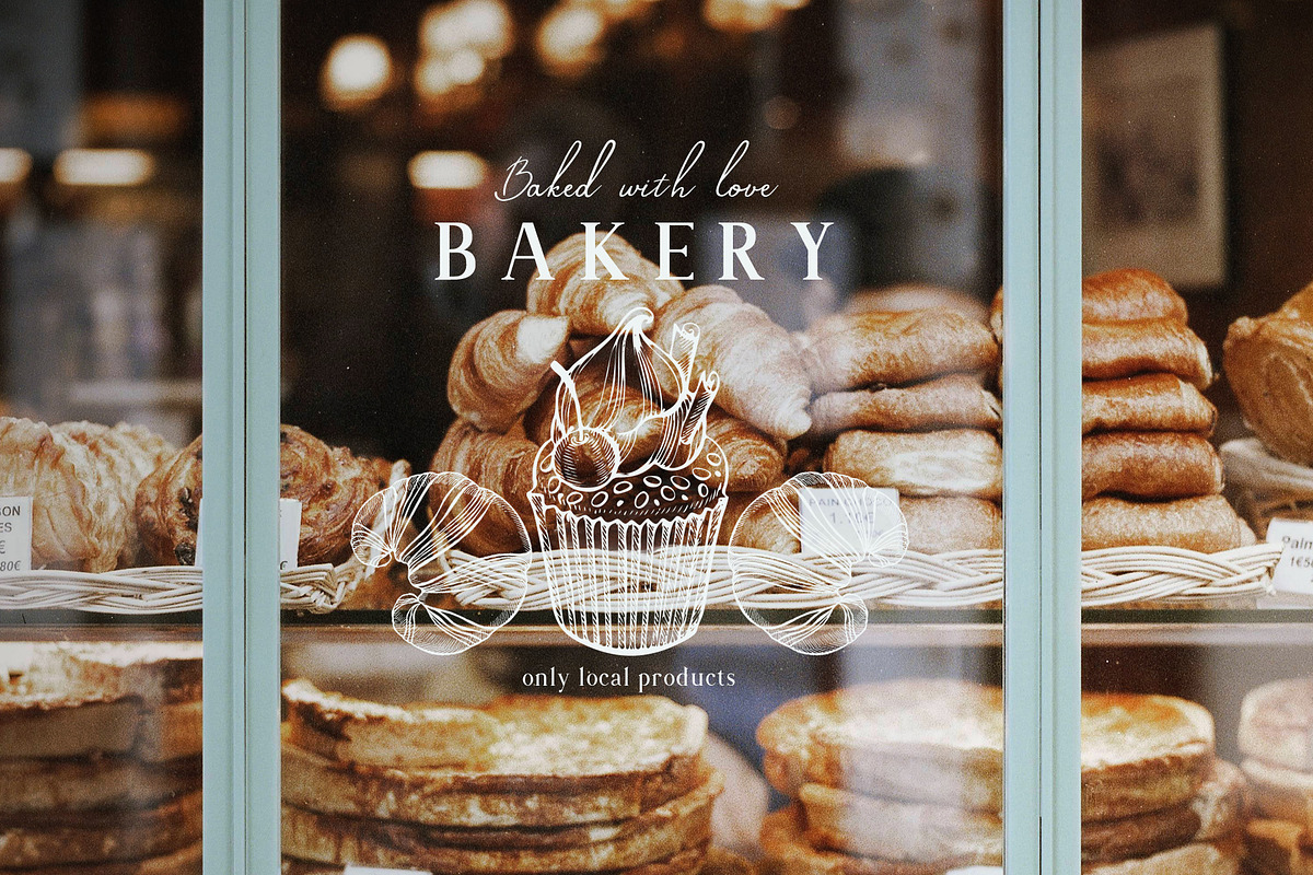 Bakery and Coffee Illustrations, a Food Illustration by BarcelonaShop (Photo 3 of 4)