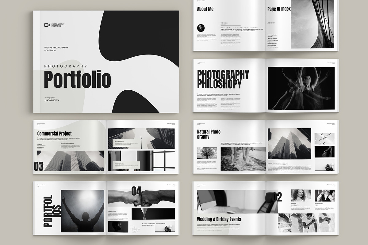 Photographer Portfolio Landscape, a Brochure Template by Pixelpick (Photo 1 of 9)