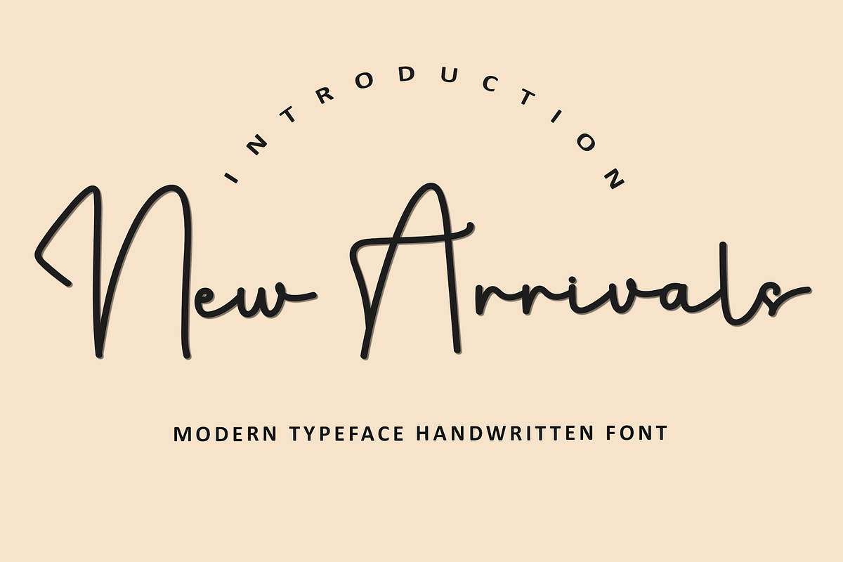 New Arrivals, a Handwritten Font by InermediaSTUDIO (Photo 1 of 8)