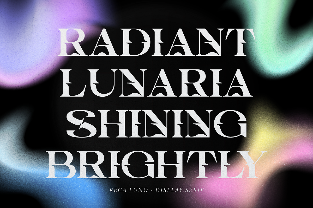 Reca Luno | Display Serif, a Serif Font by gracetype_studio (Photo 2 of 12)