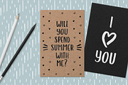 Hola Bisou font handlettered ink, a Font by By Lef (Thumbnail 14 of 15)
