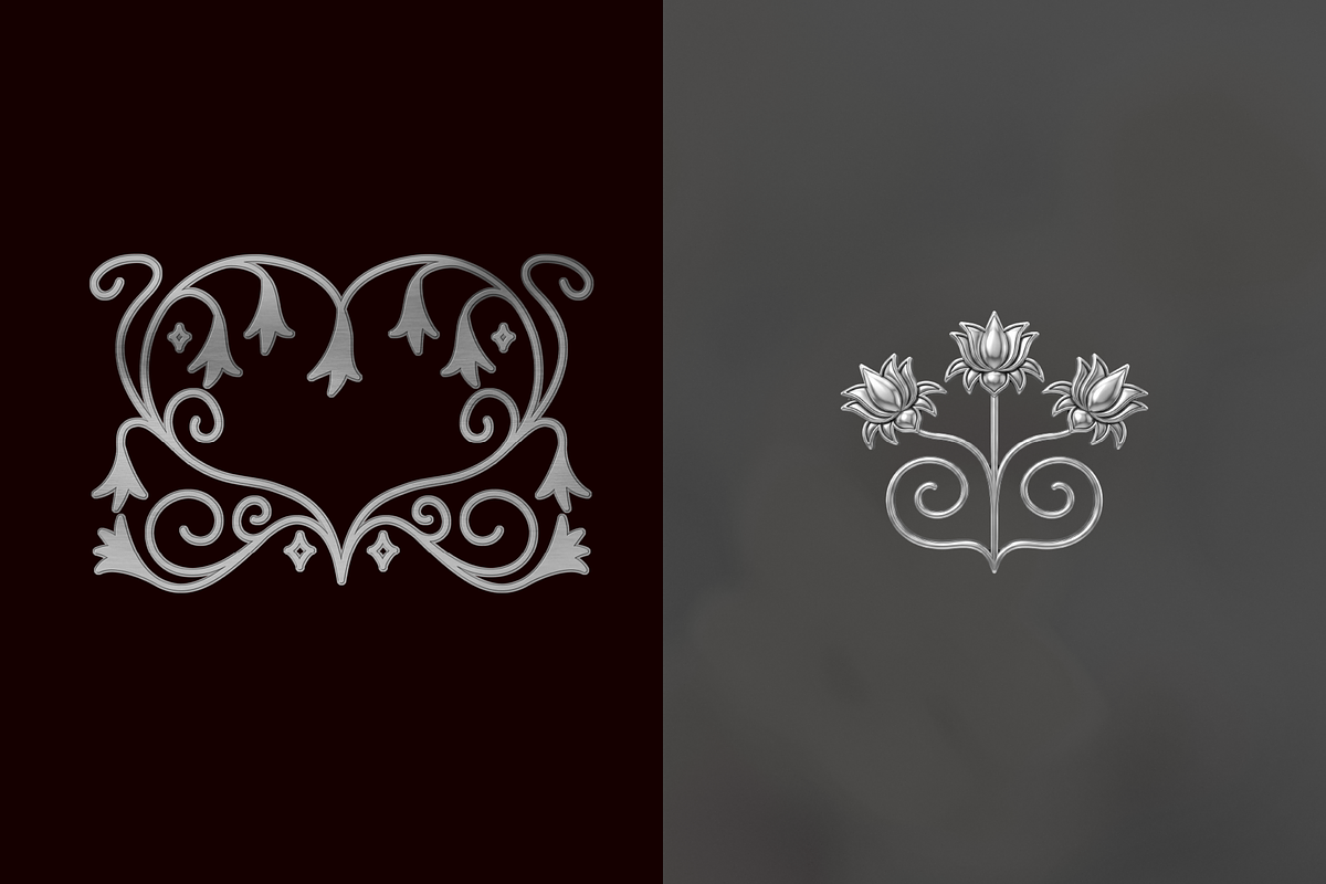 Ornate Floral Frames & Flourishes, an Object Graphic by venimo (Photo 7 of 14)