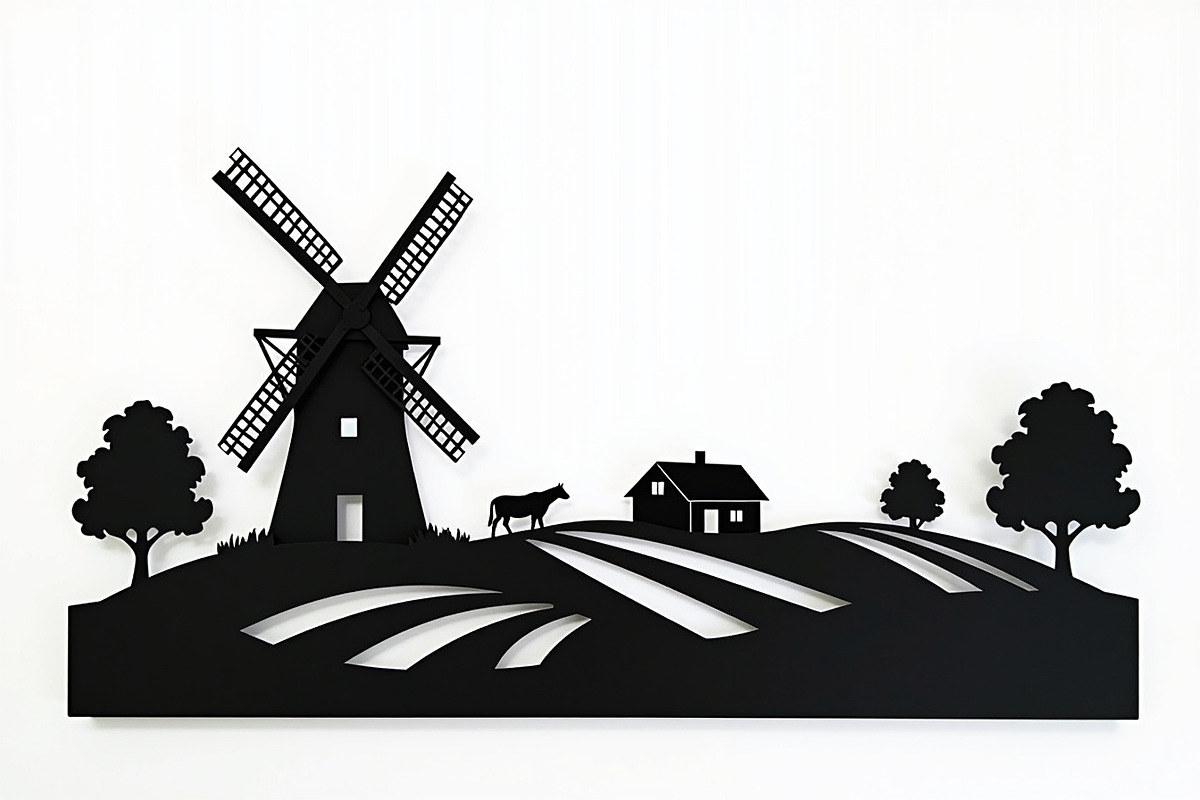 Dutch Windmill Field Set, an Illustration by Designs_River (Photo 9 of 10)