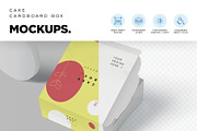 Bakery Cake Box Mockup, a Packaging Mockup by megostudi0 (Thumbnail 5 of 7)