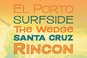 Paradise Point Expanded Surf Font