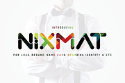 Nixmat | A Brand Identity Font, a Sans Serif Font by Graphicfresh (Thumbnail 1 of 6)