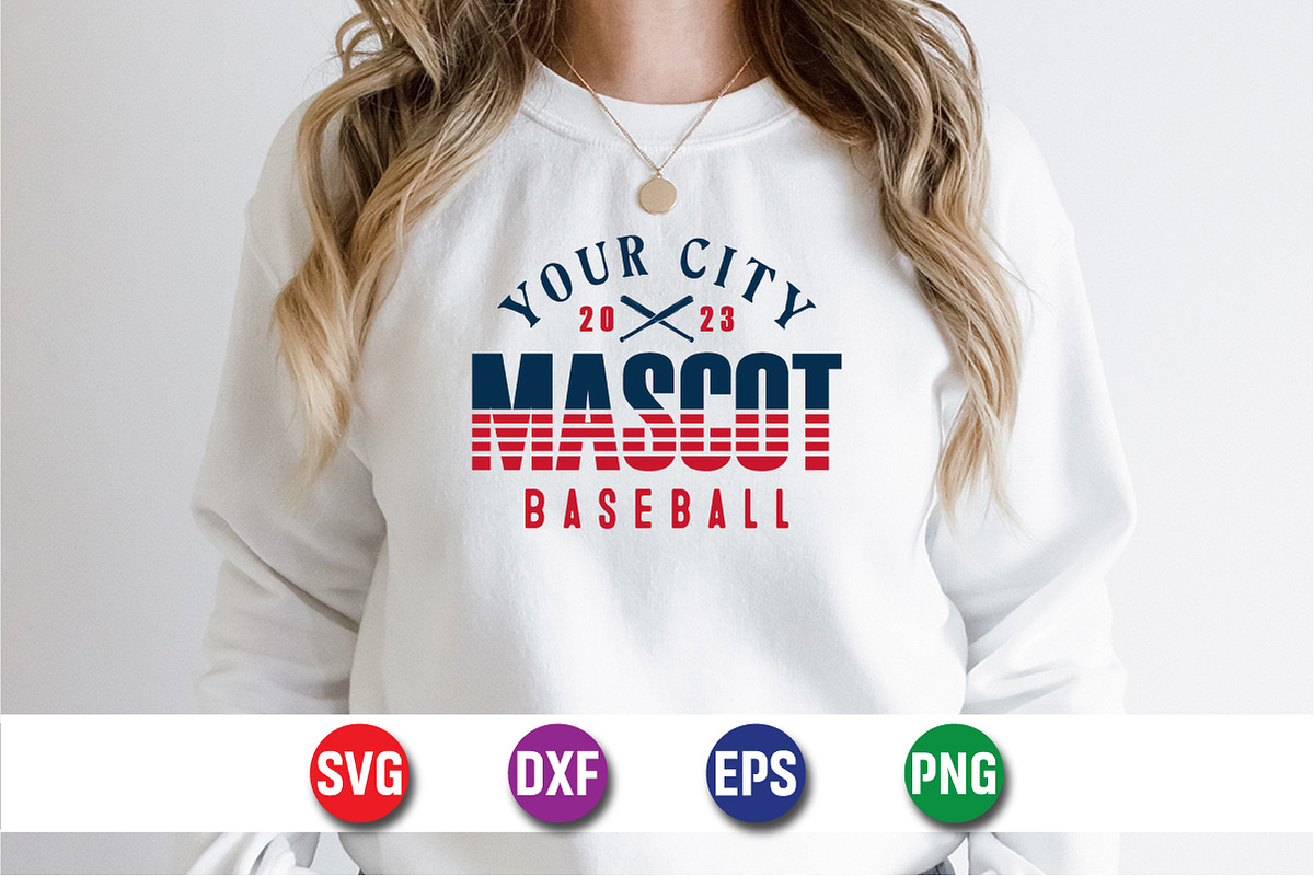 Your City Mascot Baseball SVG Design, an Object Graphic by SVGCuteShop (Photo 3 of 3)