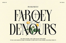 Farqey Denours Serif Font