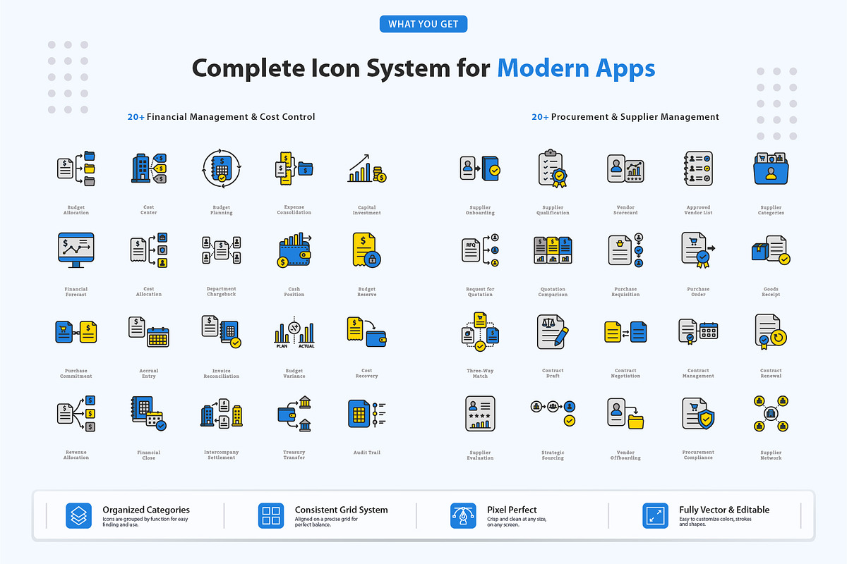 Enterprise Operations Icons, an Outline Icon by vexper (Photo 4 of 7)