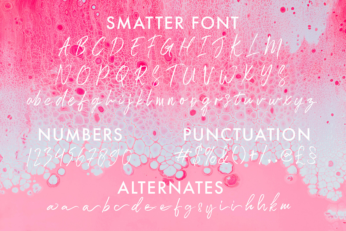 Smatter - Brush Script preview 2