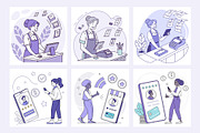 Smart Finance – Fintech Illustration, a Finance Illustration by ZP Design (Thumbnail 3 of 6)