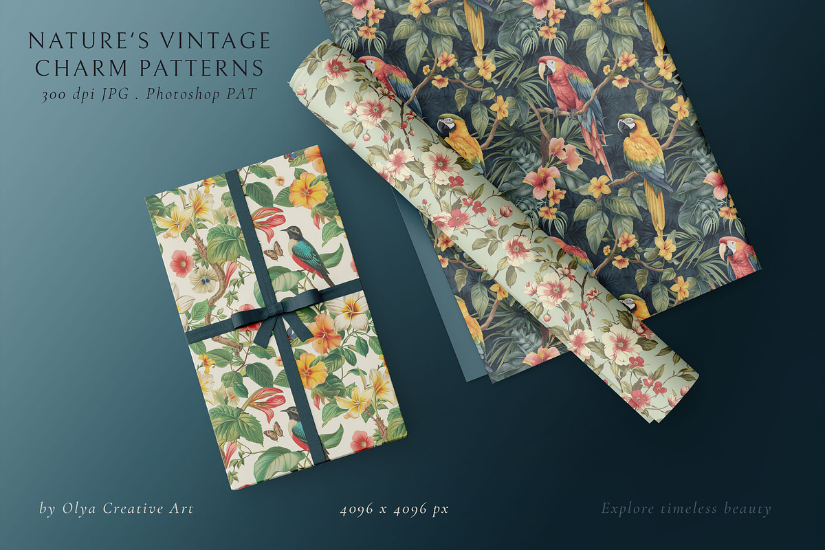 Chinoiseries Toile Seamless Patterns, a Pattern Graphic by Olya Creative (Photo 7 of 25)