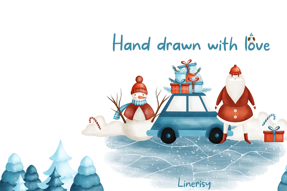 Christmas Arctic - kids collections, an Animal Illustration by Linerisyart (Photo 19 of 19)