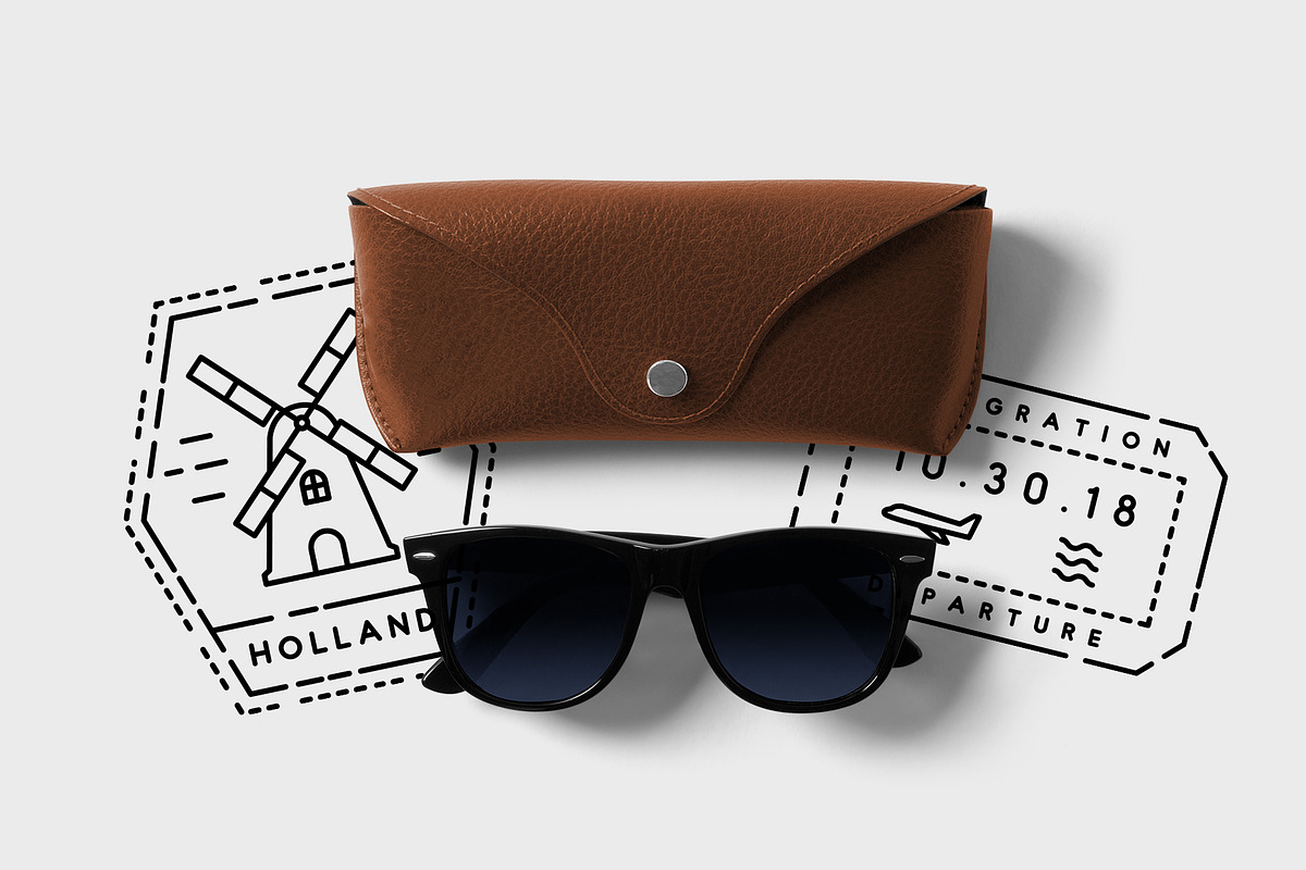 45 Passport Stamp Icons - Travel, an Outline Icon by Hatch Design Workshop (Photo 9 of 10)