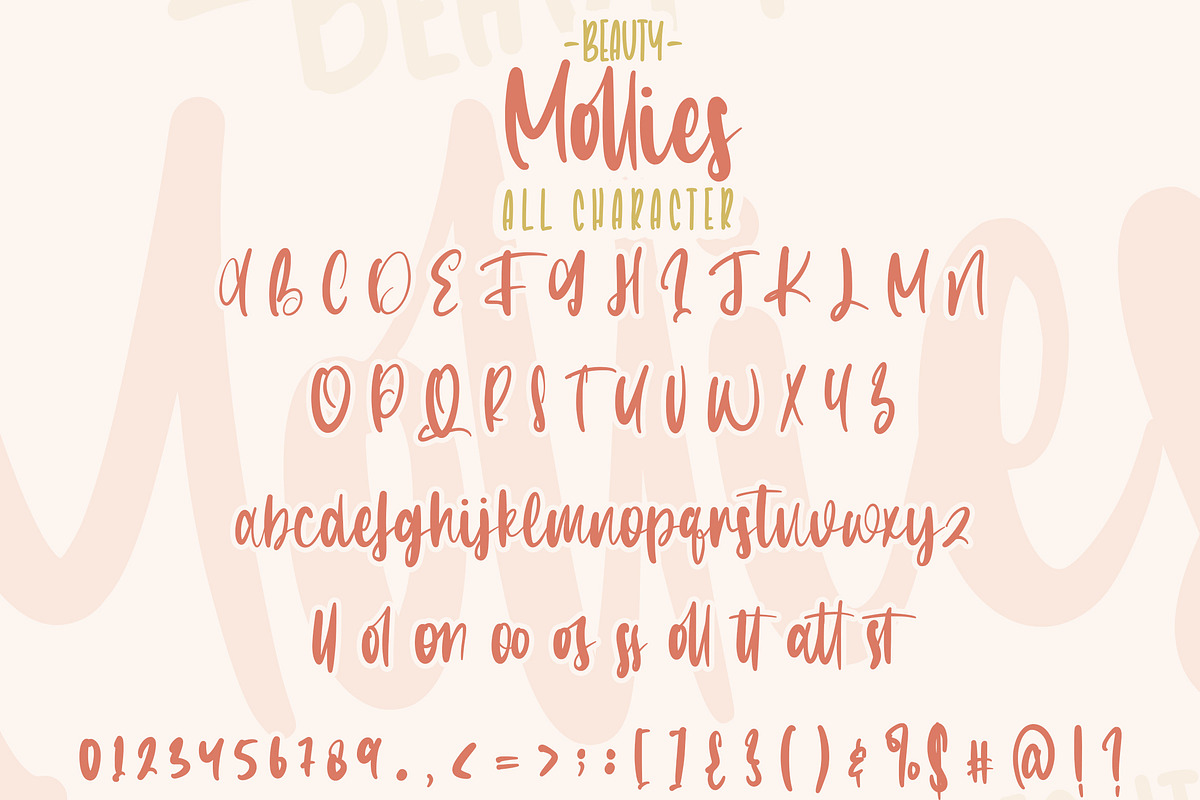 Beauty Mollies - Font Duo, a Script Font by Arendxstudio (Photo 7 of 8)