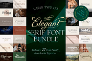 Elegant Serif Font Bundle, a Serif Font by Larin Type Co. (Thumbnail 1 of 15)