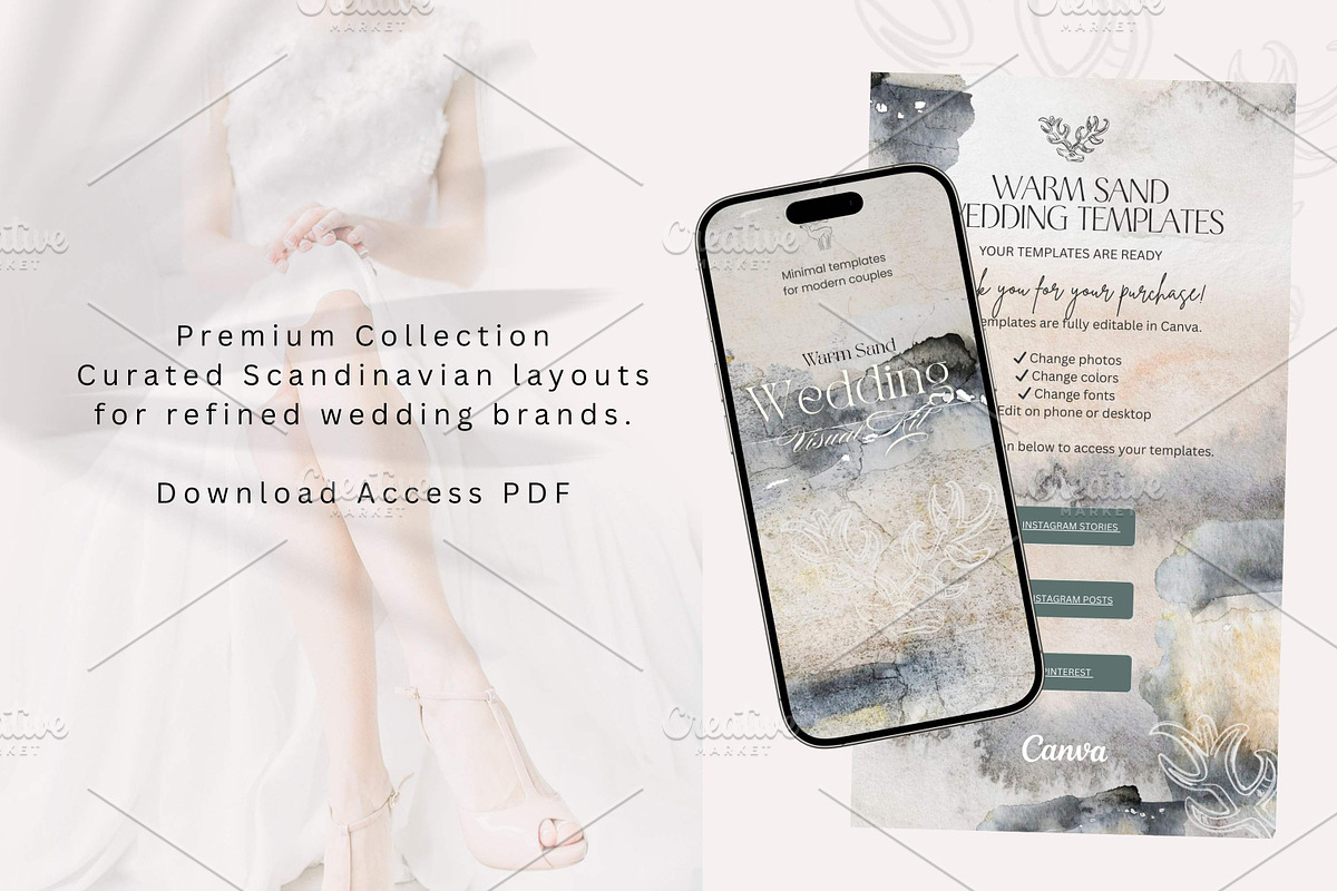 Scandinavian WeddingTemplates Bundle, a Social Media Template by Alisa Mikibith Art (Photo 9 of 23)