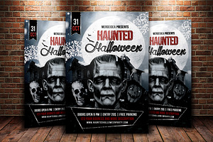 Haunted Halloween Party Flyer