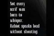 Rabiot | Modern Display Serif, a Sans Serif Font by gracetype_studio (Thumbnail 2 of 12)