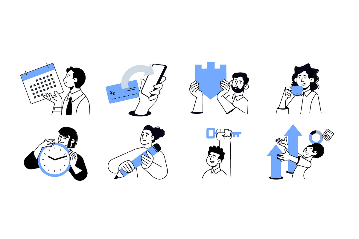 Basic Business, a Person Illustration by PureSolution (Photo 6 of 6)