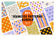 Seamless patterns bundle / 80+, a Pattern Graphic by by Margo (Thumbnail 1 of 9)