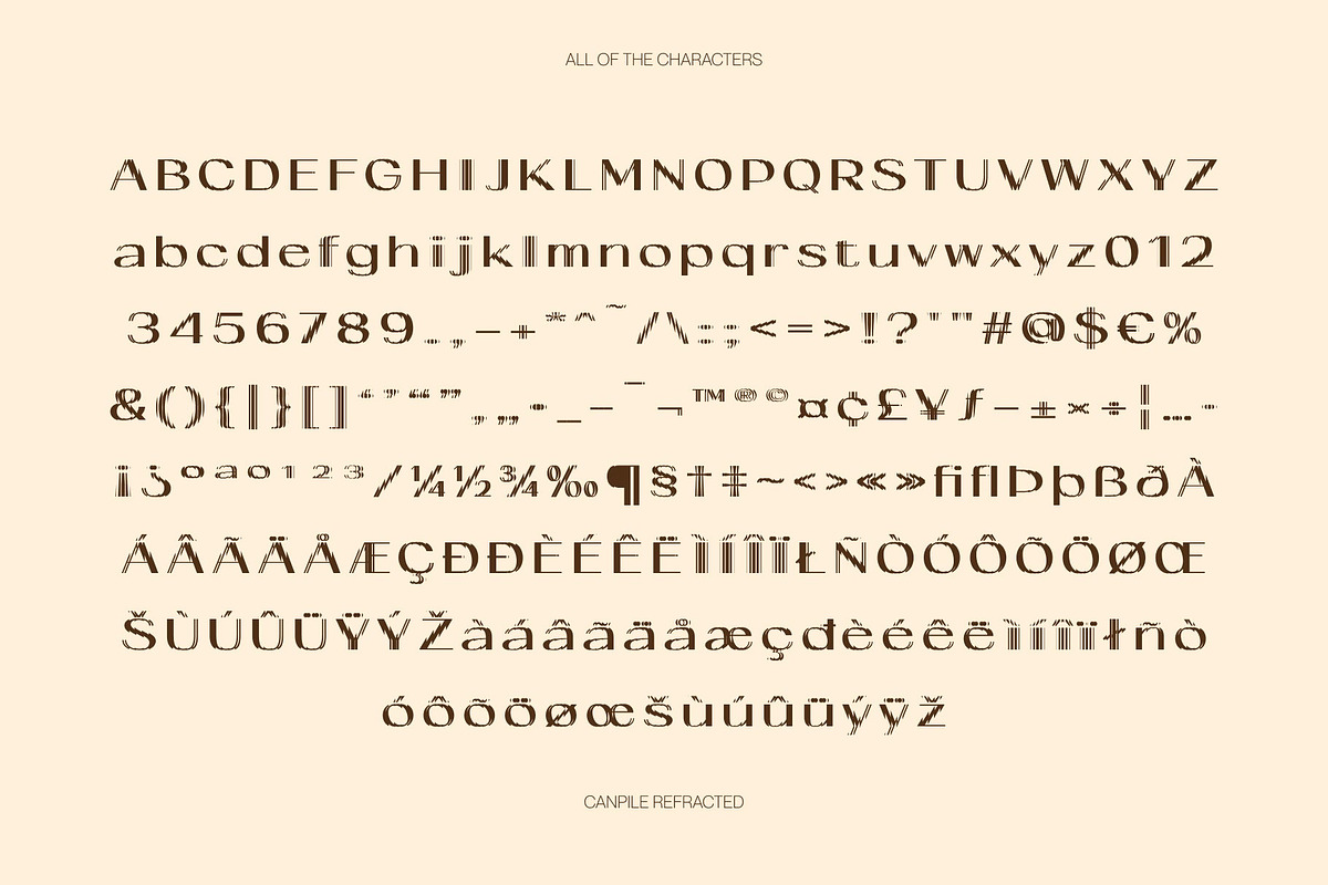 Canpile Refracted, a Sans Serif Font by Craft Supply Co. (Photo 8 of 8)