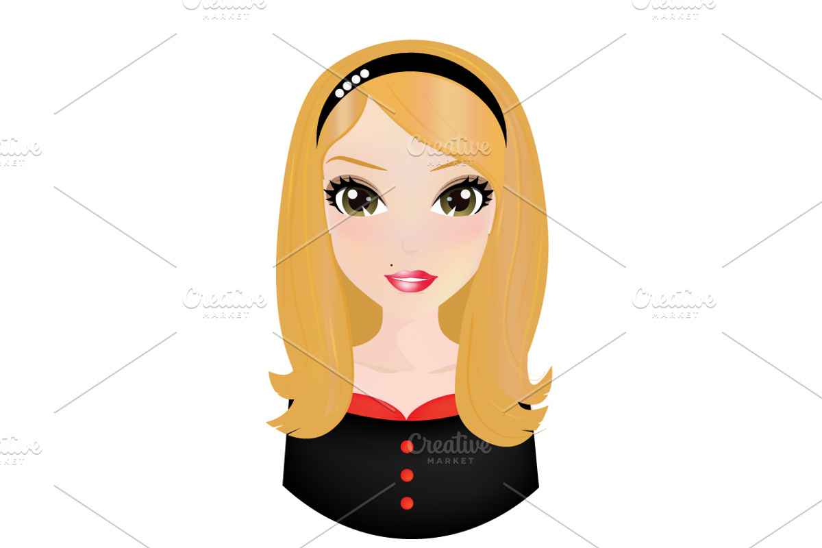 3 Different Pretty Girls, an Illustration by lavinialorena (Photo 4 of 4)