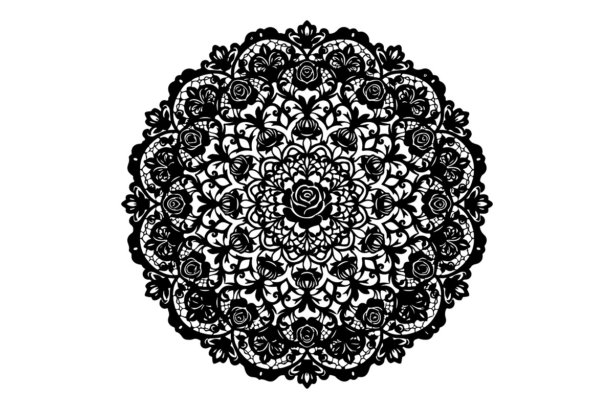 Intricate Floral Mandala Vector, an Object Graphic by Gfx_Store (Photo 5 of 16)