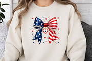 Patriotic Lace Bow PNG Design, a Seasonal Illustration by DreamArtGraphic (Thumbnail 5 of 5)