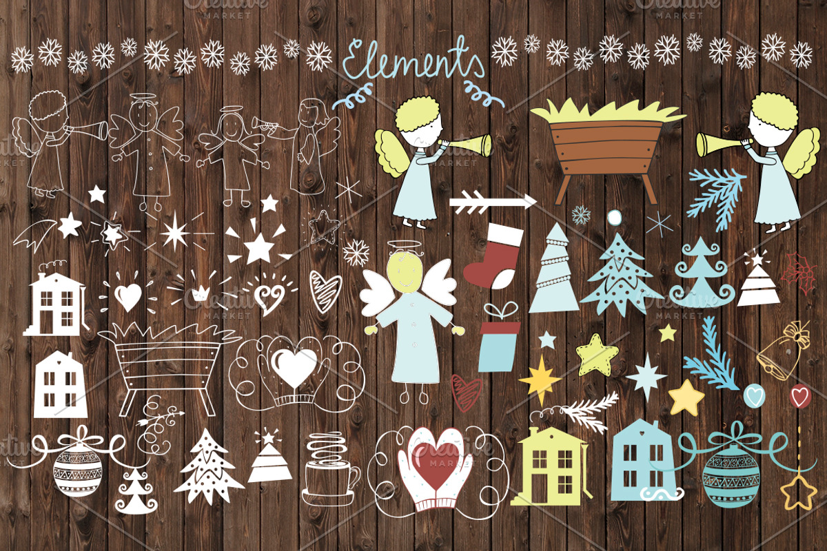 JOY of CHRISTMAS set, an Illustration by Ola-la-la (Photo 8 of 12)