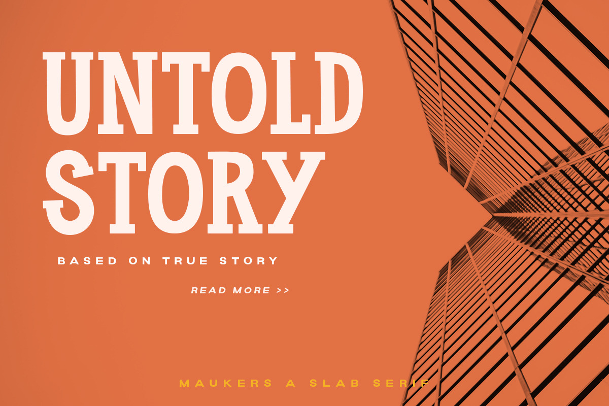 Maukers - Slab Serif, a Slab Serif Font by Littlehand (Photo 4 of 9)