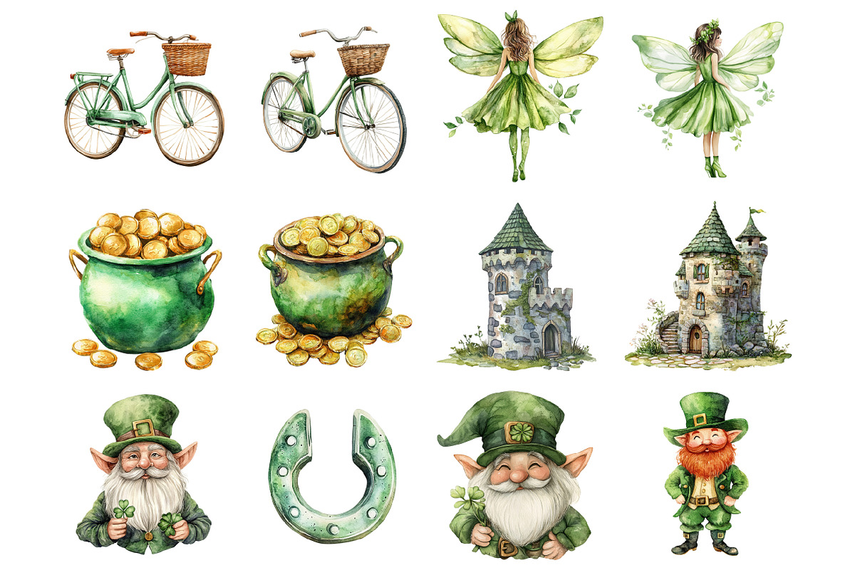 Cute St. Patrick's Day Clipart, an Illustration by Design Market (Photo 2 of 4)