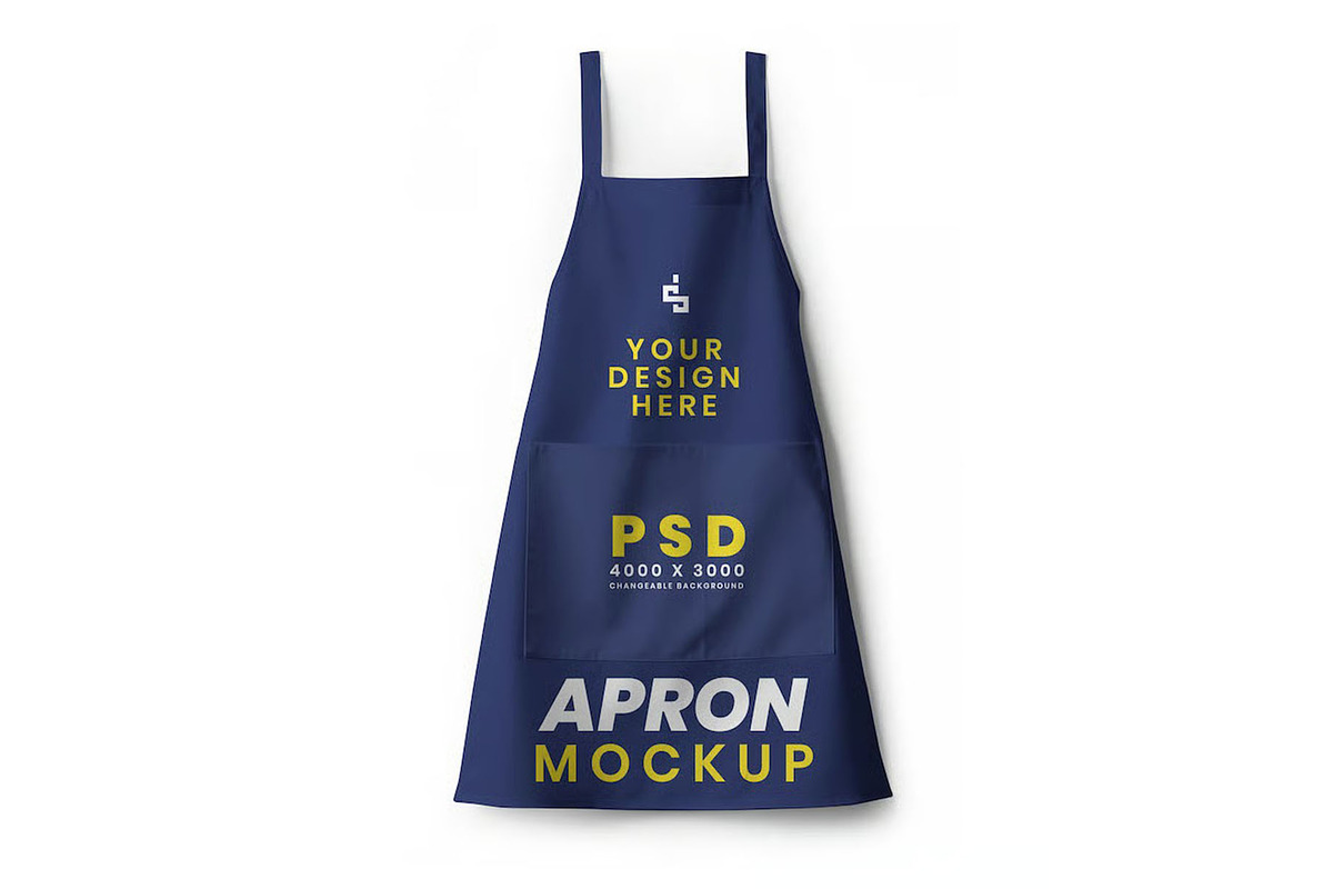 Apron Mockup Template, a Household Mockup by DesignRushMarket (Photo 3 of 5)