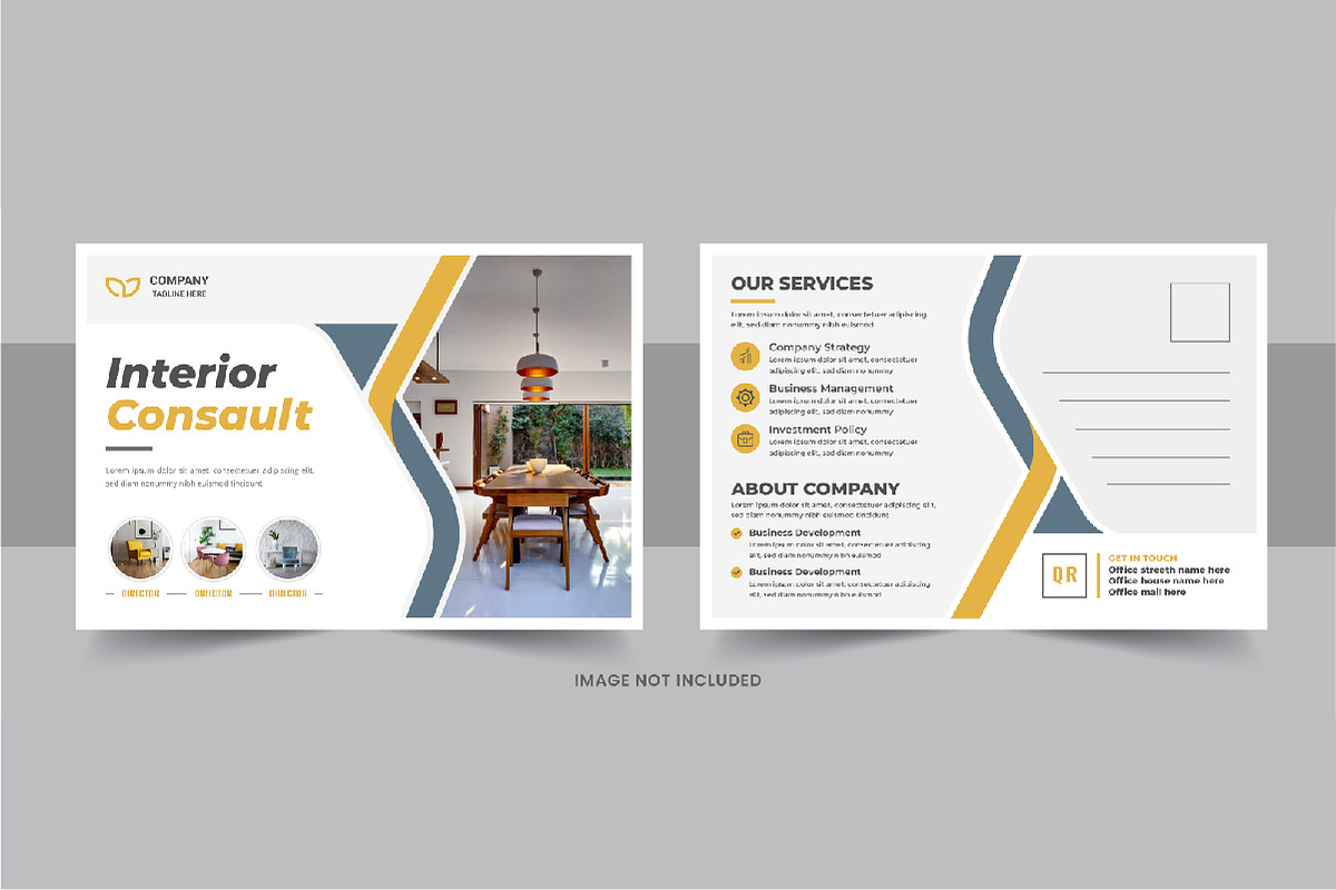 Interior design eddm postcard bundle, a Card Template by Pavel_design (Photo 5 of 11)