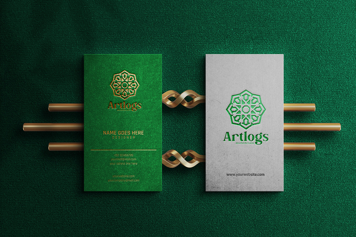 Luxury Business Card Mockup, a Branding & Logo Template by Artlogs x Modaldesain (Photo 2 of 4)