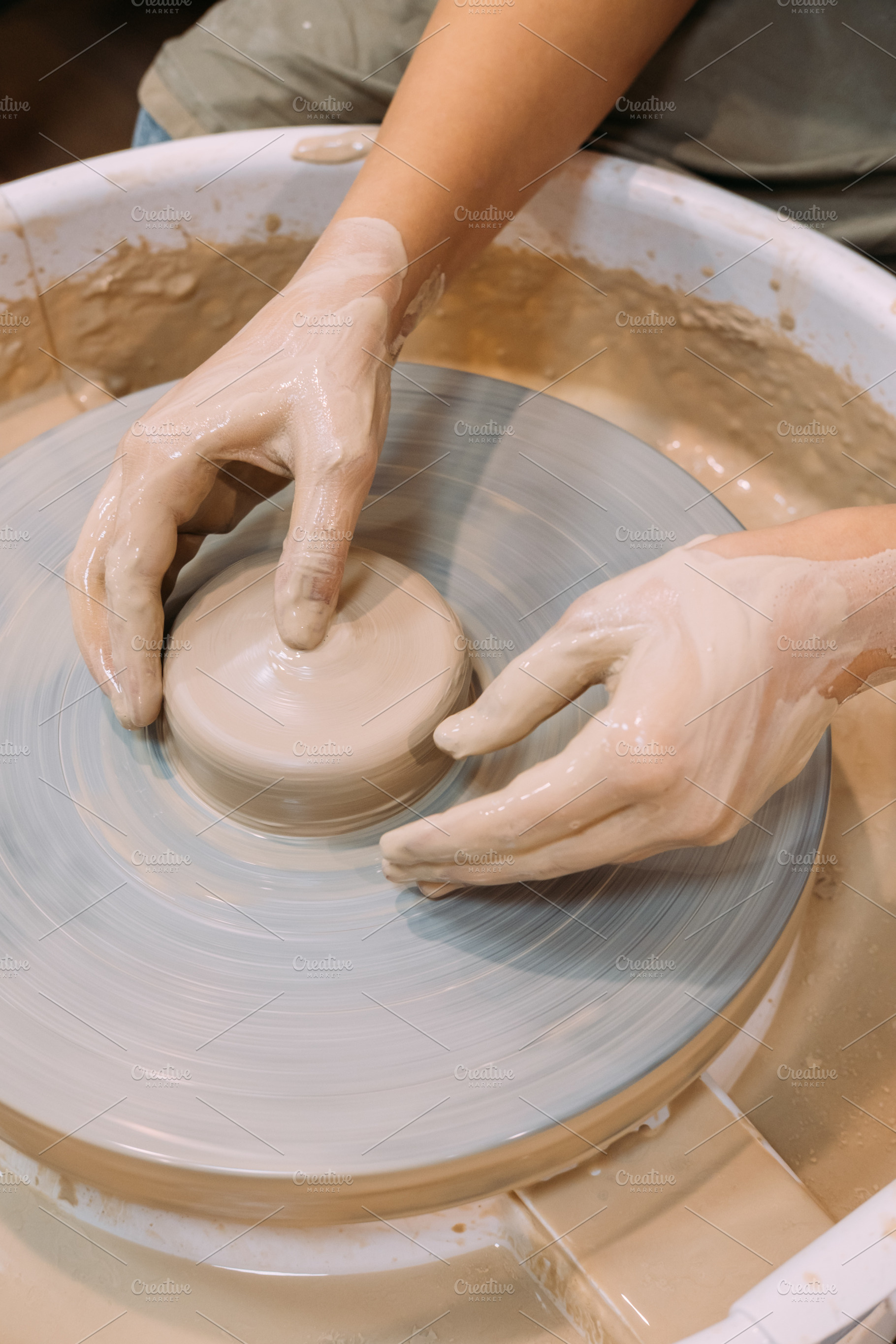Creative sculpting artisan hobby hands pot craft, an Arts & Entertainment Photo by Photo Drive Studio