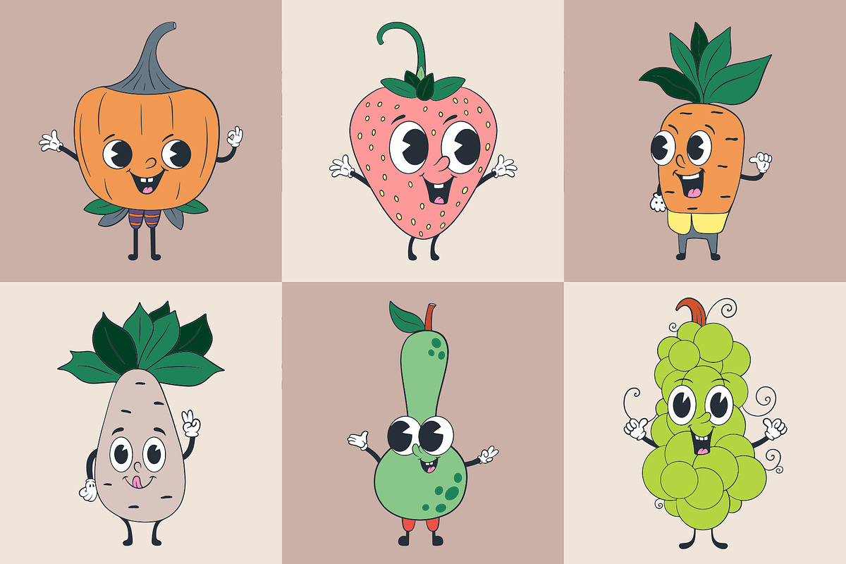 Vege Character Collection, an Illustration by Alina Sh (Photo 7 of 8)
