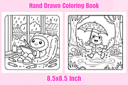Froggy Days Coloring Pages For Kids, an Animal Illustration by Coco Bloom (Thumbnail 3 of 3)